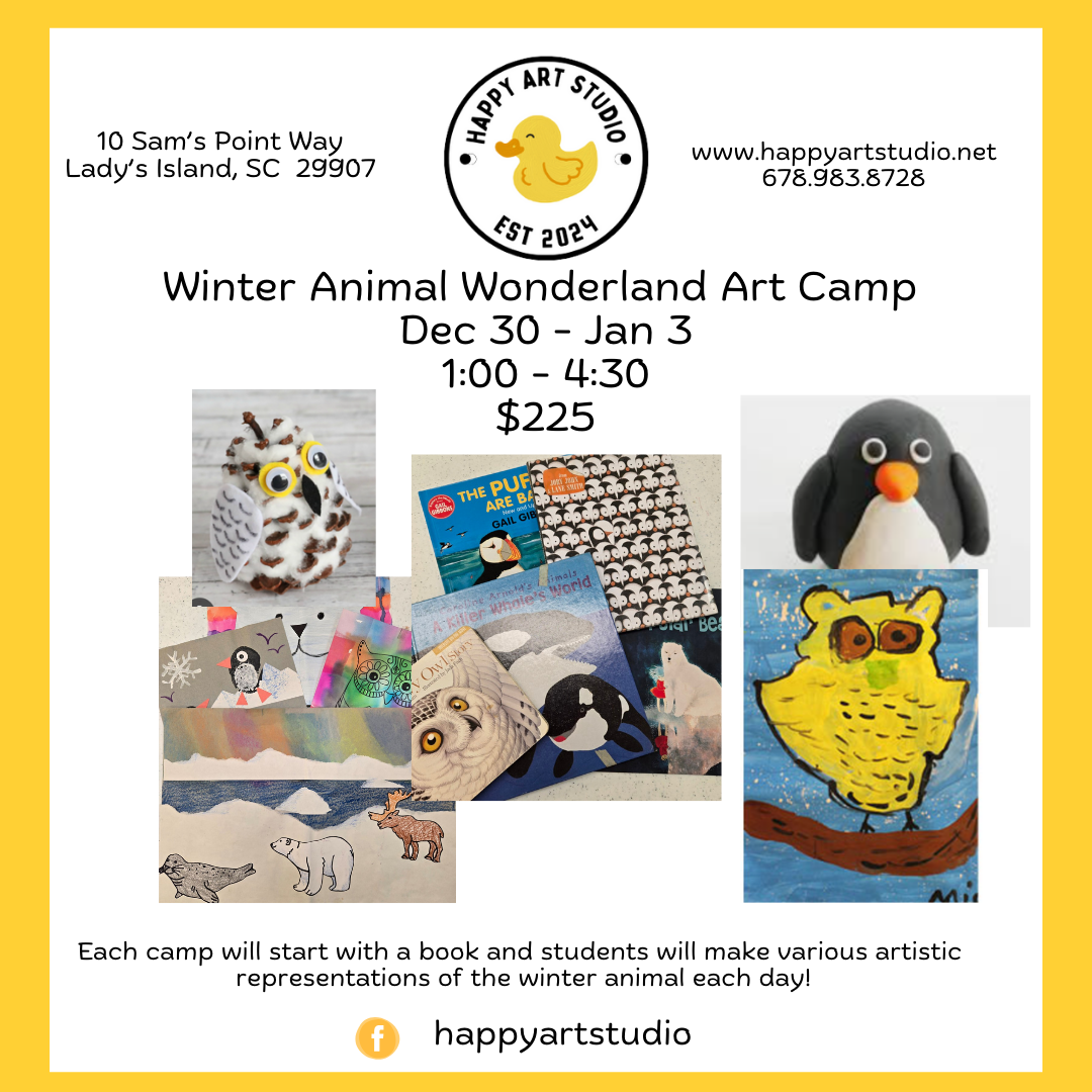 Winter Break - Art Camp - Dec 30 - 1:00 pm